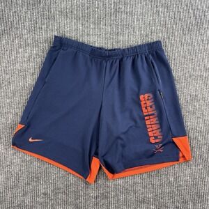 Nike Shorts Mens Large Blue Orange Virginia Cavaliers NCAA Team Issued Athletic